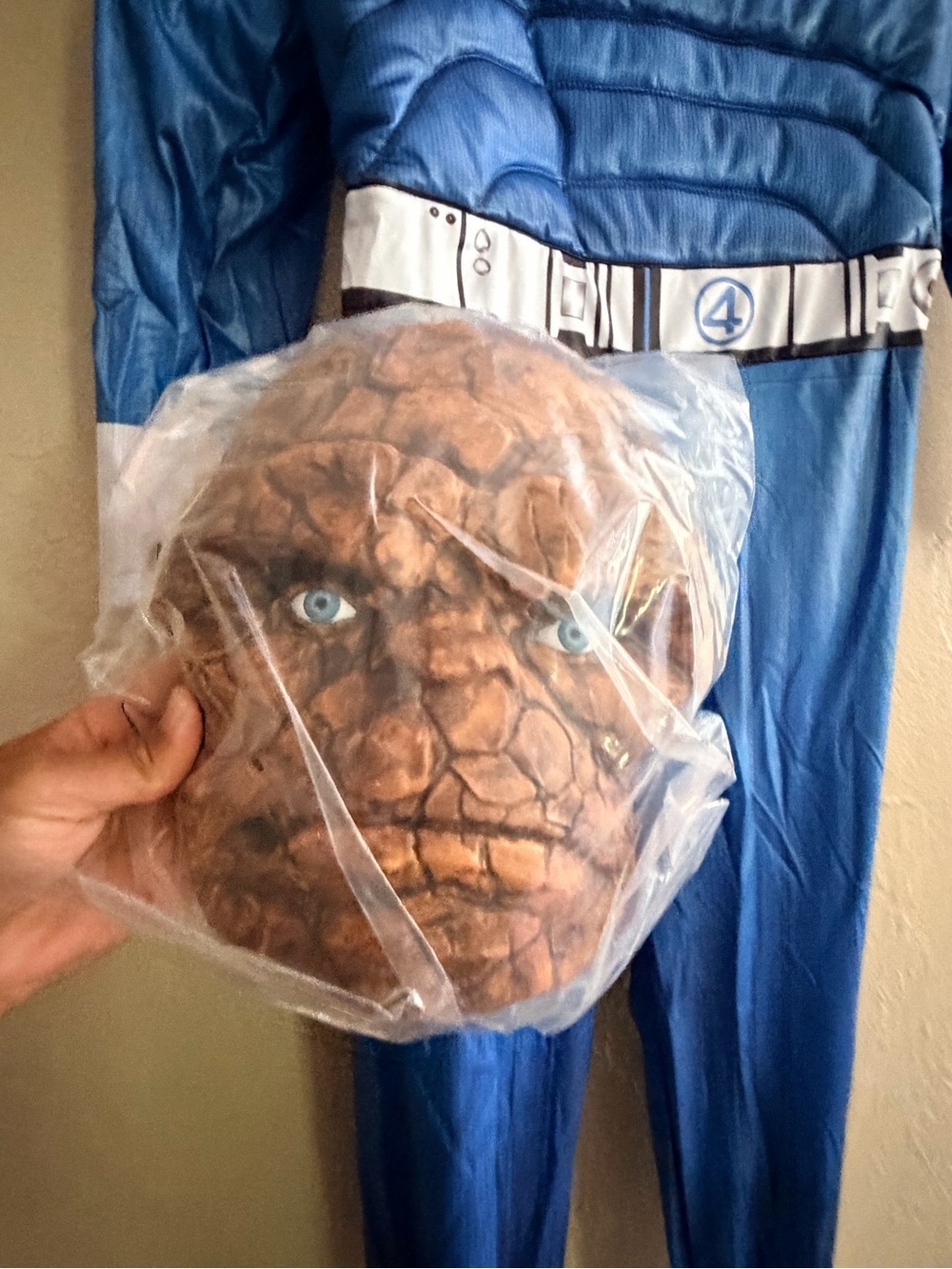Marvel The Thing Kids Costume - Blue and White - Picture 3 of 6